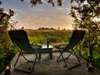 Footsteps Across the Delta - drinks on private deck